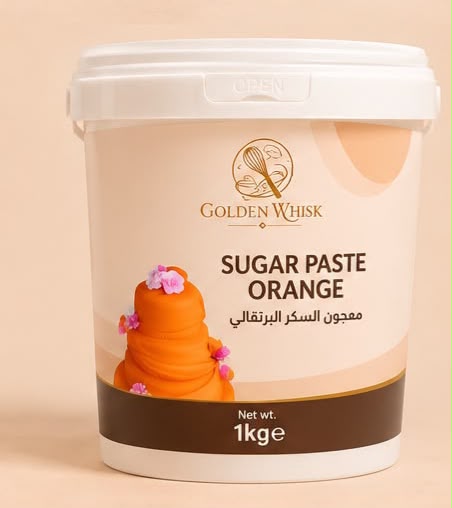 عجينة سكر برتقالية